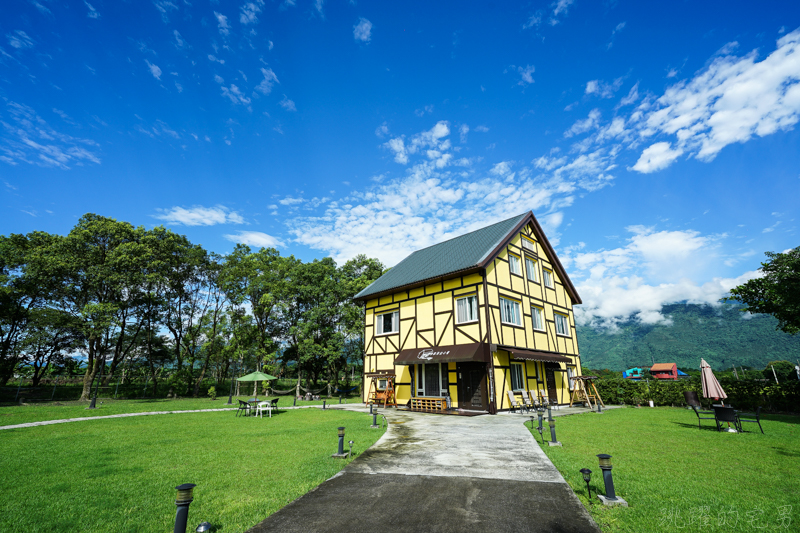 [花蓮壽豐住宿推薦]伊莉莎白小屋民宿-擁有大片綠色草地 聞著稻香 彷彿就到了歐洲，閣樓式四人房  熊大 拉拉熊房間也太可愛了吧 花蓮民宿推薦