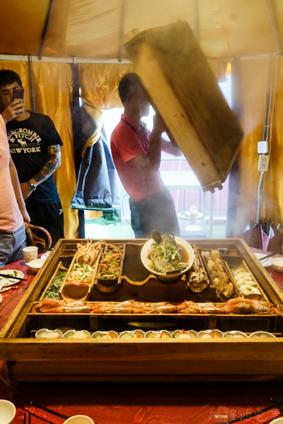 [桃園中壢美食]龍岡蒸籠宴-台灣居然也有蒙古包餐廳 吃飯經驗超特別  蒸籠宴不只有清蒸海鮮 南瓜炊飯超合我的味 親子遊戲區/停車場