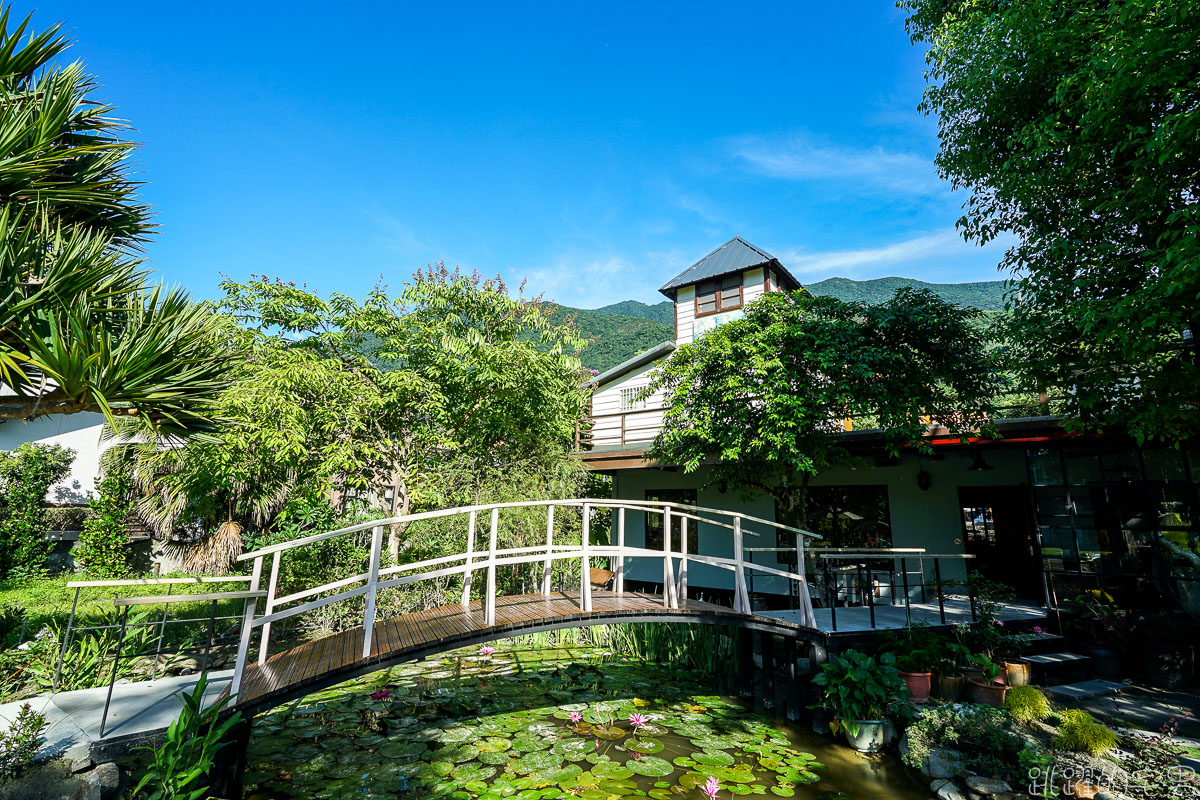 花蓮莫內花園咖啡農莊- 鯉魚潭湖光山色美景映入眼簾 呼吸新鮮空氣放鬆身心  提供咖啡下午茶 品嘗自家烘焙咖啡 鯉魚潭民宿推薦    花蓮民宿 壽豐民宿