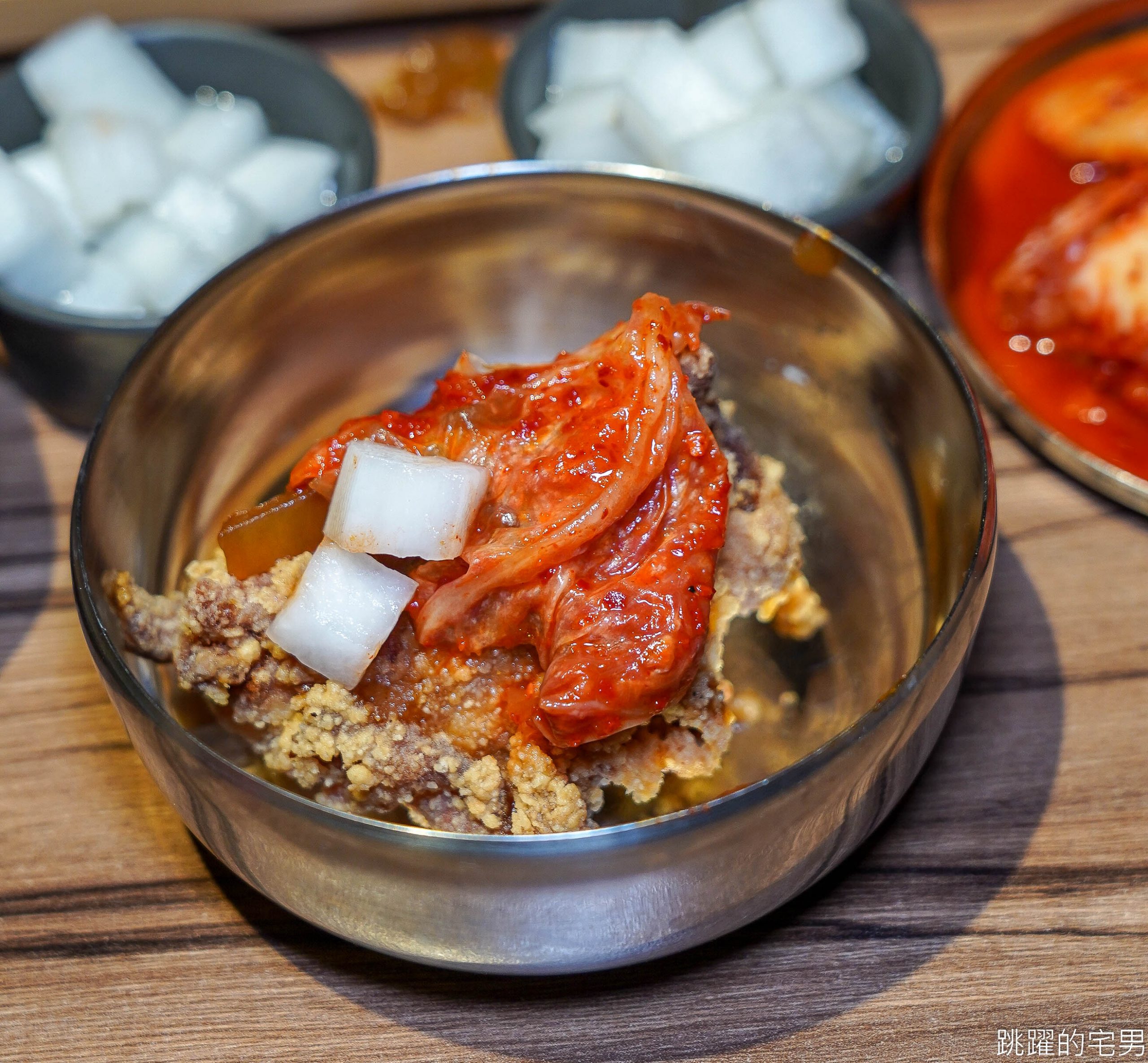 [花蓮美食]咖雞嘛韓國蓬車-這家花蓮韓式炸雞外皮酥脆真好吃 必點韓式蔥炸雞 韓國魚板 醃蘿蔔好吃到立刻外帶 假日開到凌晨1點  口味多樣雙拼還有優惠 花蓮韓式料理 花蓮宵夜