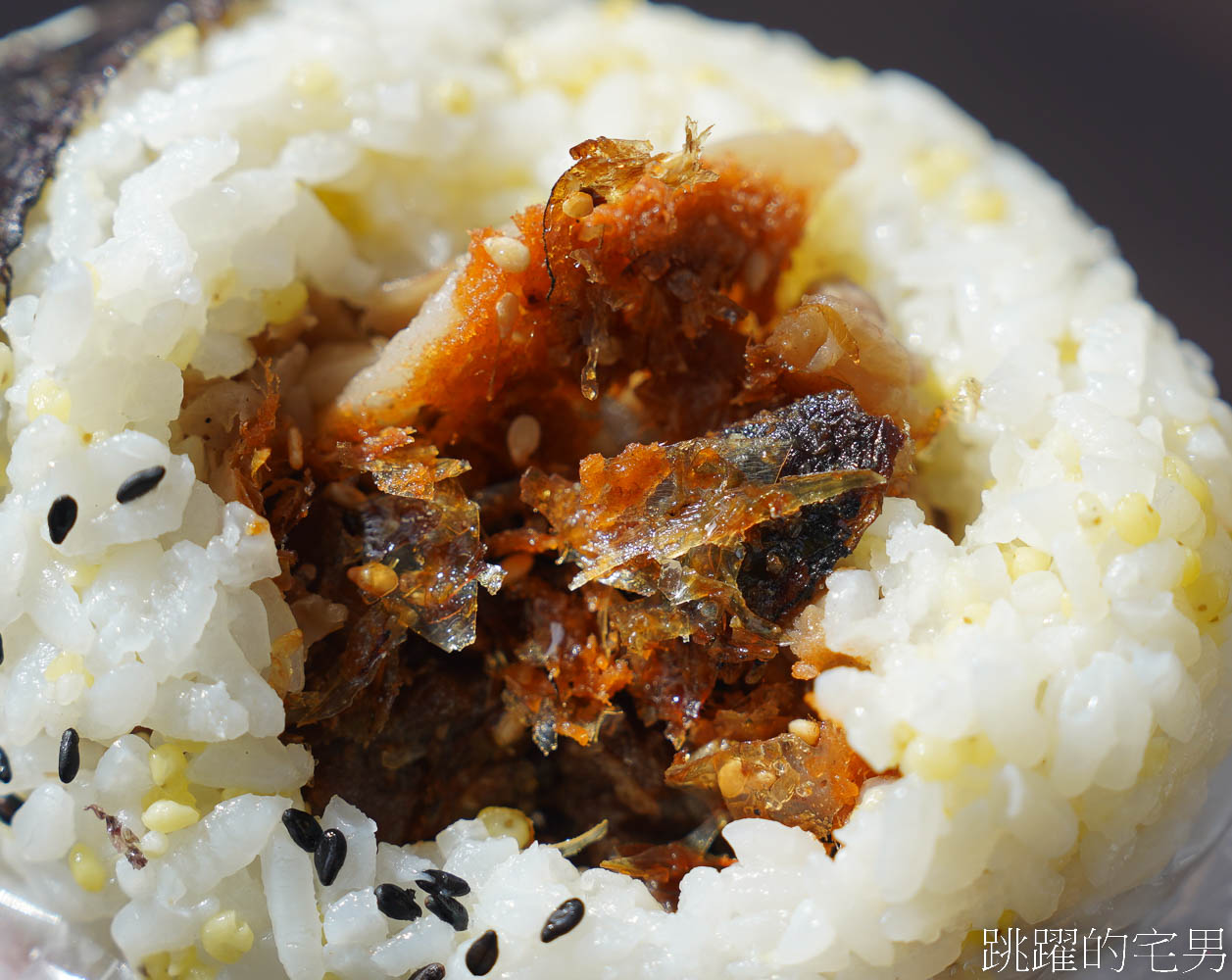[花蓮吉安早餐]花蓮林媽媽飯糰-不能吃糯米的人有福了 這間花蓮飯糰不是用糯米 小米混合白米飯糰  沙茶飯糰好吃又夠味 紫米飯糰 吉安美食 吉安早餐