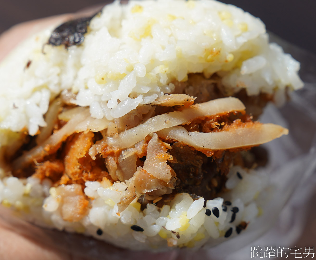 [花蓮吉安早餐]花蓮林媽媽飯糰-不能吃糯米的人有福了 這間花蓮飯糰不是用糯米 小米混合白米飯糰  沙茶飯糰好吃又夠味 紫米飯糰 吉安美食 吉安早餐