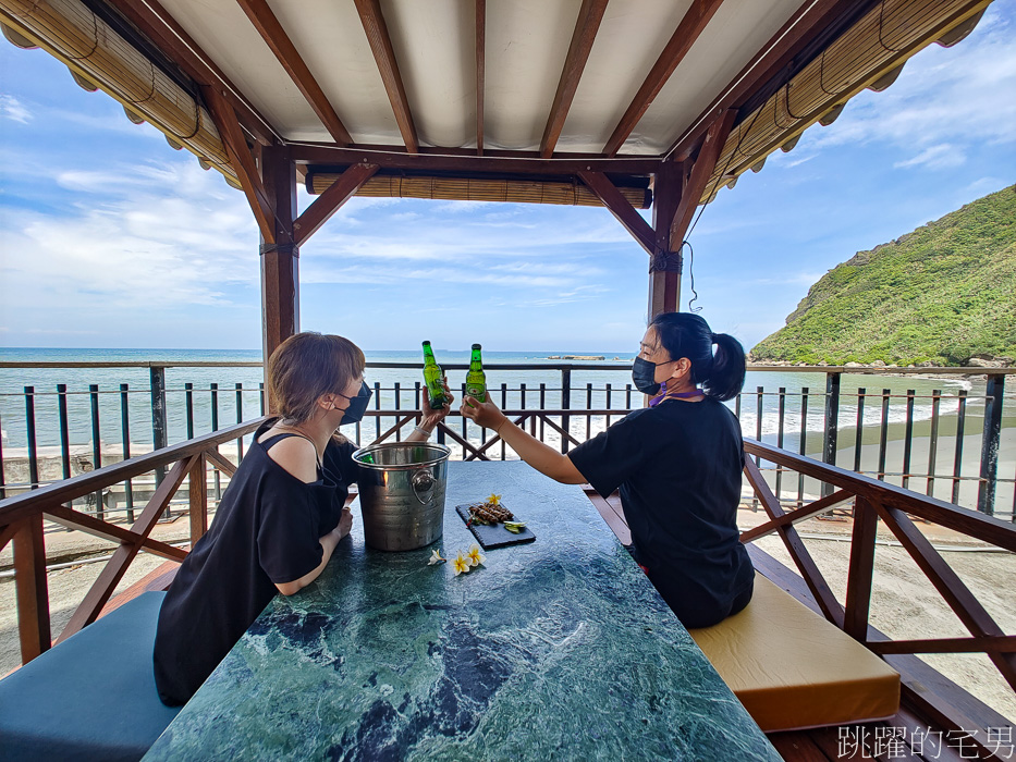 [花蓮景觀餐廳]海明漾泰式料理景觀餐廳-磯崎海水浴場化身為峇里島餐廳，無敵海景還有發呆亭，真的是超美的，花蓮戶外婚禮