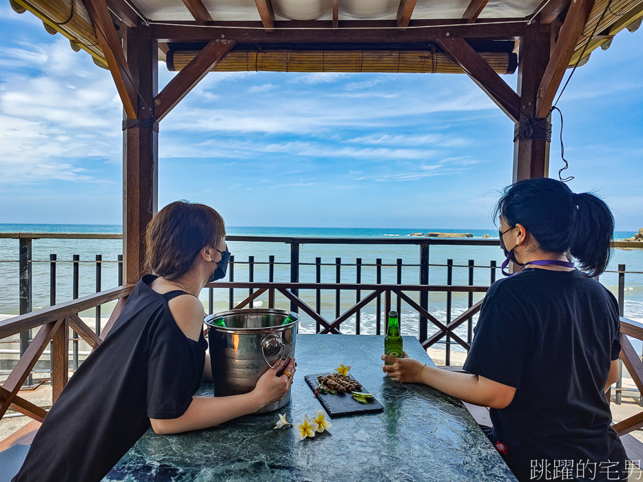 [花蓮景觀餐廳]海明漾泰式料理景觀餐廳-磯崎海水浴場化身為峇里島餐廳，無敵海景還有發呆亭，真的是超美的，花蓮戶外婚禮