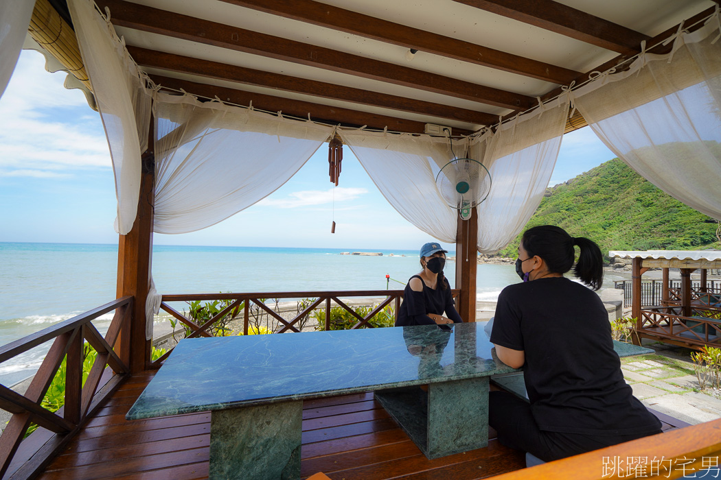 [花蓮景觀餐廳]海明漾泰式料理景觀餐廳-磯崎海水浴場化身為峇里島餐廳，無敵海景還有發呆亭，真的是超美的，花蓮戶外婚禮