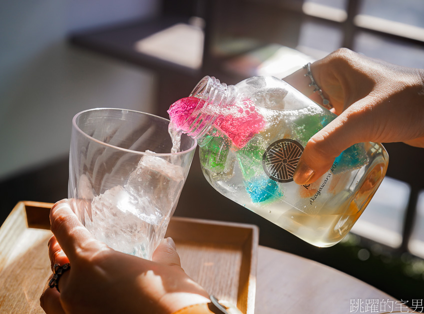 [倉吉咖啡廳]赤瓦五号館久楽-彩色果凍氣泡飲美到少女心爆發，好吃烤糰子不可錯過，倉吉美食，鳥取咖啡廳