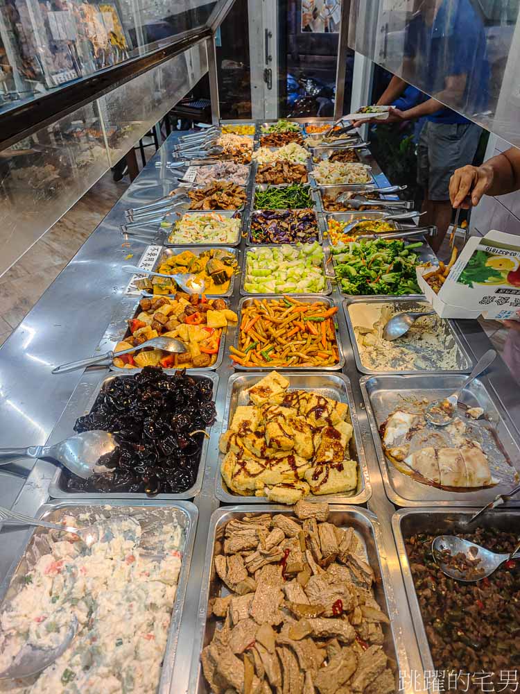 [花蓮素食推薦]慈昕素食-最常吃的素食自助餐，口味實在味道好