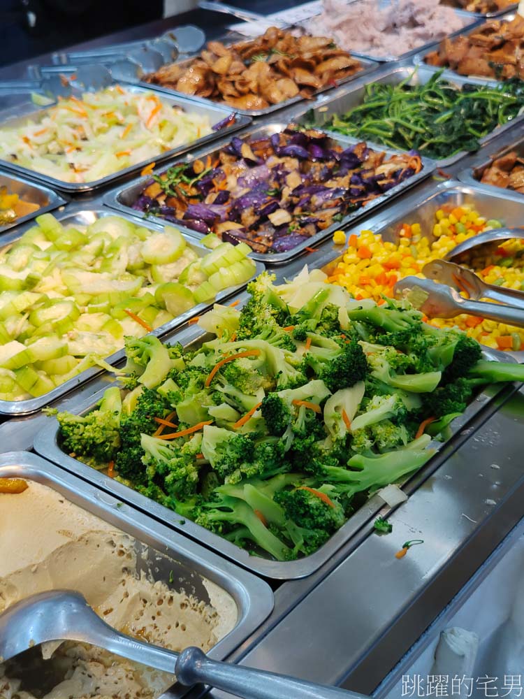 [花蓮素食推薦]慈昕素食-最常吃的素食自助餐，口味實在味道好