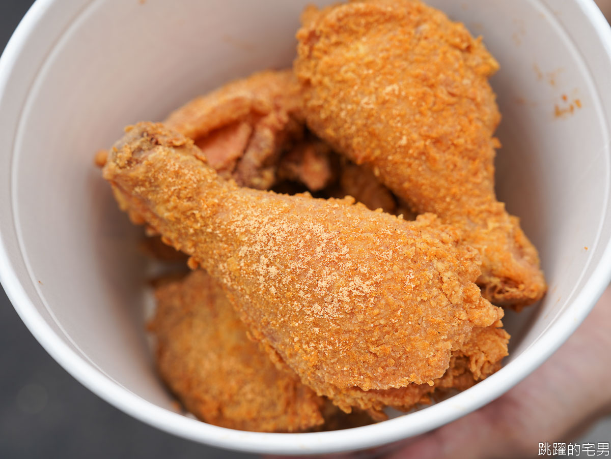 [吉安美食]198美式炸雞花蓮店-花蓮炸雞只用溫體雞，現點現炸鮮嫩多汁超夠味，自製雞皮必點!