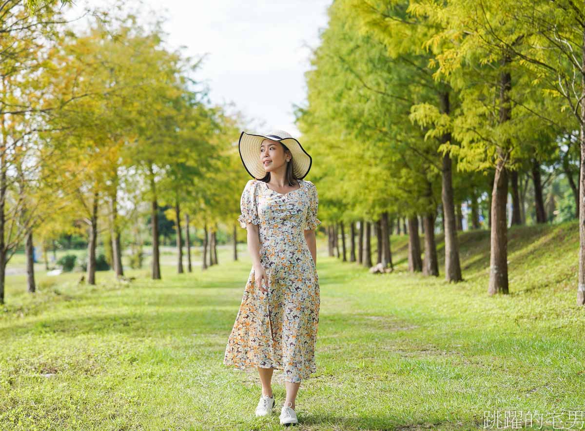 [壽豐景點]花蓮落羽松秘境「文忠生態養殖場」就在星巴克花蓮理想門市旁，水池被落羽松圍繞，根本就是全台最美釣魚池