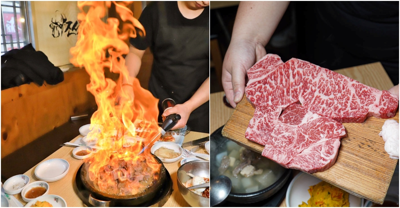 延伸閱讀：[釜山札嘎其站美食]朝鮮韓牛-你知道韓牛跟日本和牛一樣有等級的嗎? 有和牛油脂感又不油膩，火焰韓牛好震撼