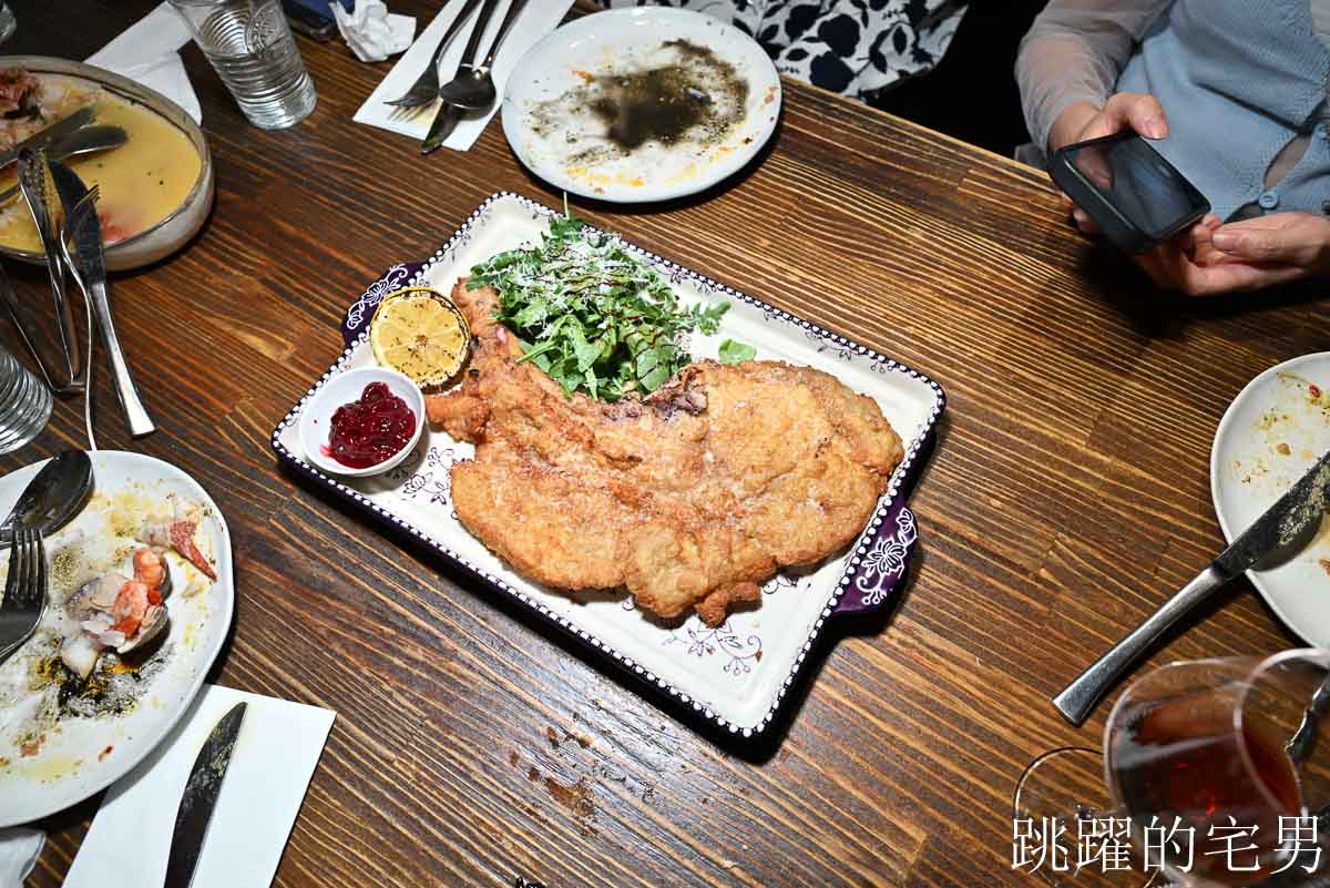 [小巨蛋美食]花滔廚房-台北餐酒館免開瓶費超佛心，墨魚燉飯、提拉米蘇太好吃了，義大利菜牛肚、雞胗竟然可以這樣做，松山餐酒館推薦