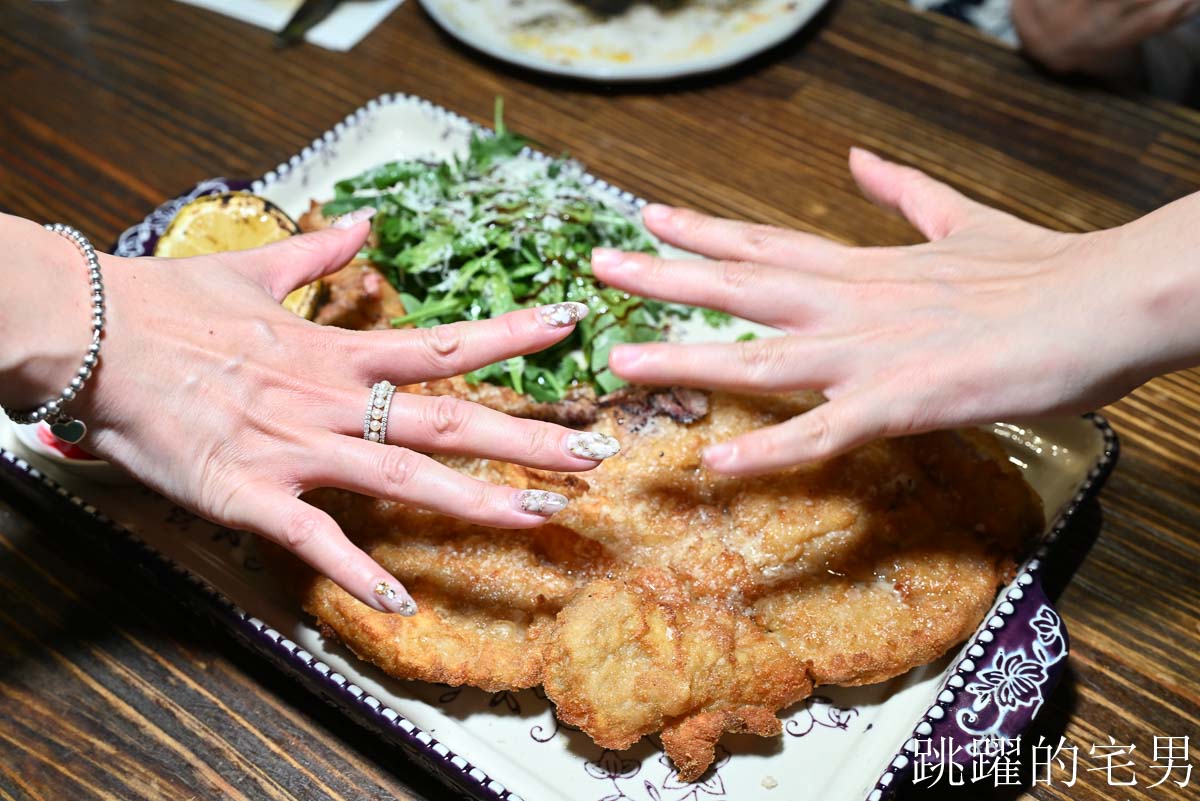 [小巨蛋美食]花滔廚房-台北餐酒館免開瓶費超佛心，墨魚燉飯、提拉米蘇太好吃了，義大利菜牛肚、雞胗竟然可以這樣做，松山餐酒館推薦