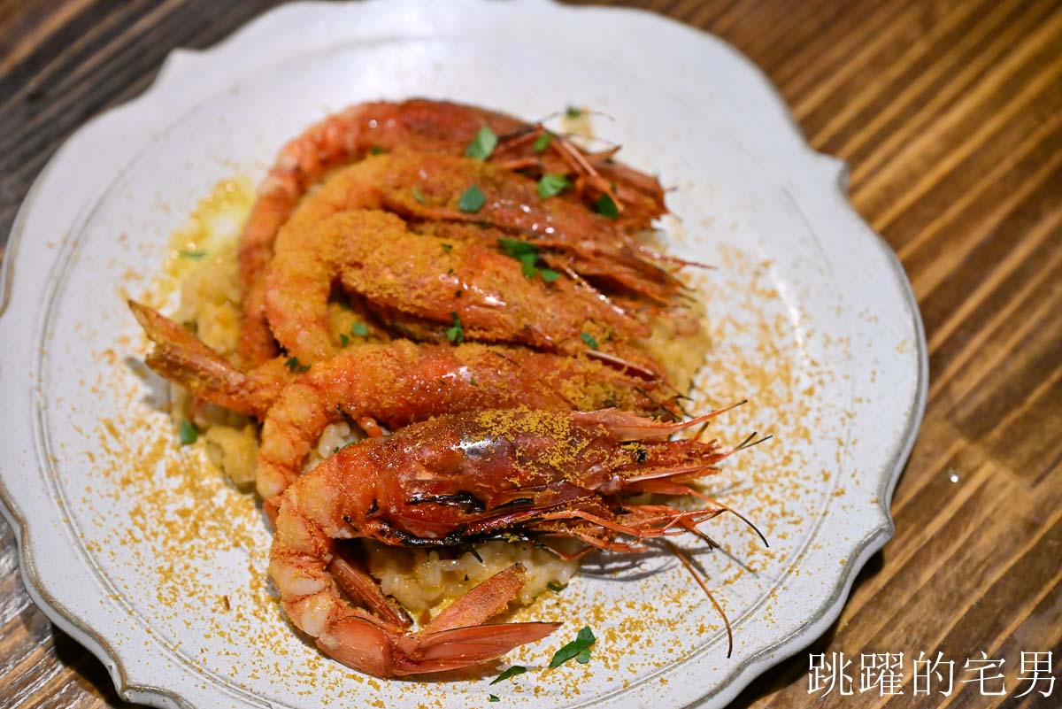 [小巨蛋美食]花滔廚房-台北餐酒館免開瓶費超佛心，居然有整隻羊腿! 墨魚燉飯、提拉米蘇太好吃了、雞胗竟然可以這樣做，松山餐酒館推薦
