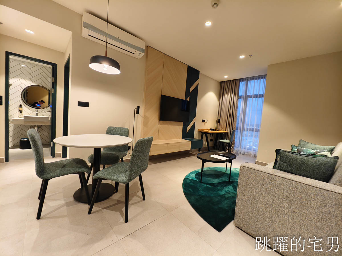 [沙巴亞庇住宿]Citadines Waterfront Kota Kinabalu-空間超大亞庇公寓式酒店，絕美黃昏無邊際游泳池，市中心夜市旁購物方便
