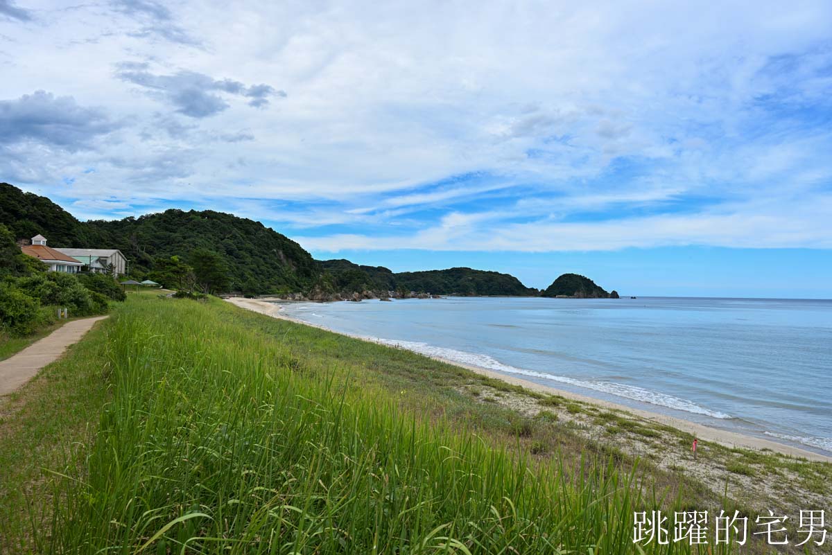 [鳥取景點推薦]海水透明度達居然能達25公尺，日本海灘日本鳥取旅遊攻略，5個必去岩美町浦富海岸景點，自駕、電車、票劵