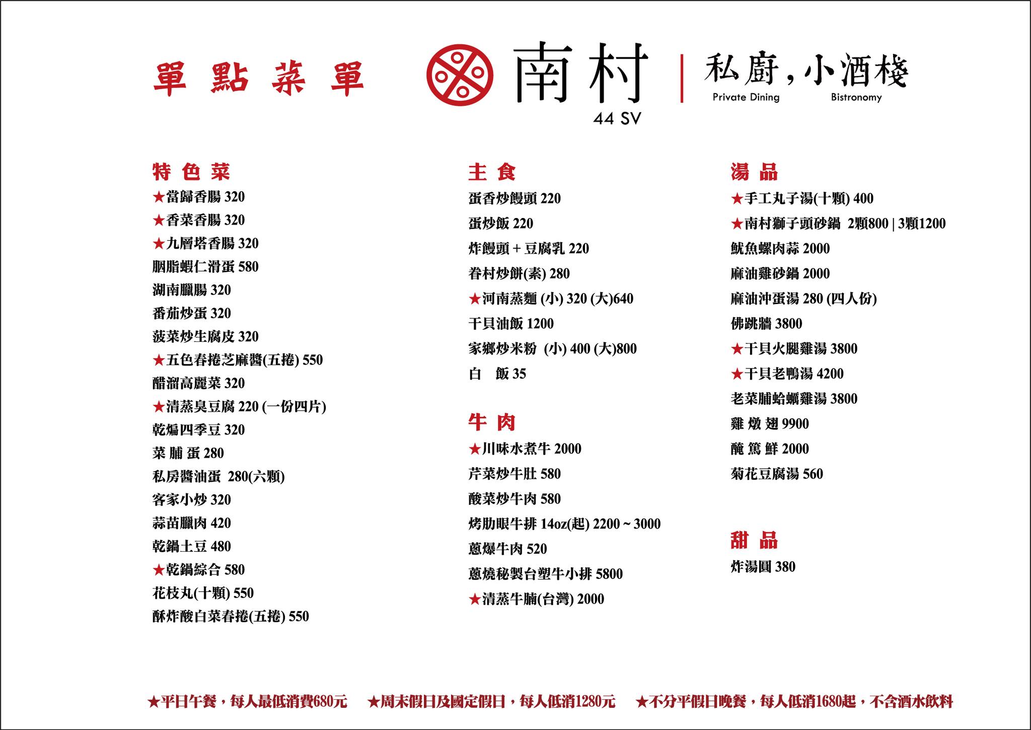 [南村私廚小酒棧]連續三年台北米其林推薦私廚眷村菜，近期內吃過最好吃油飯，野生烏魚子、紅燒溫體牛腩，長豆排骨湯，訂製素食宴席，忠孝敦化聚會餐廳