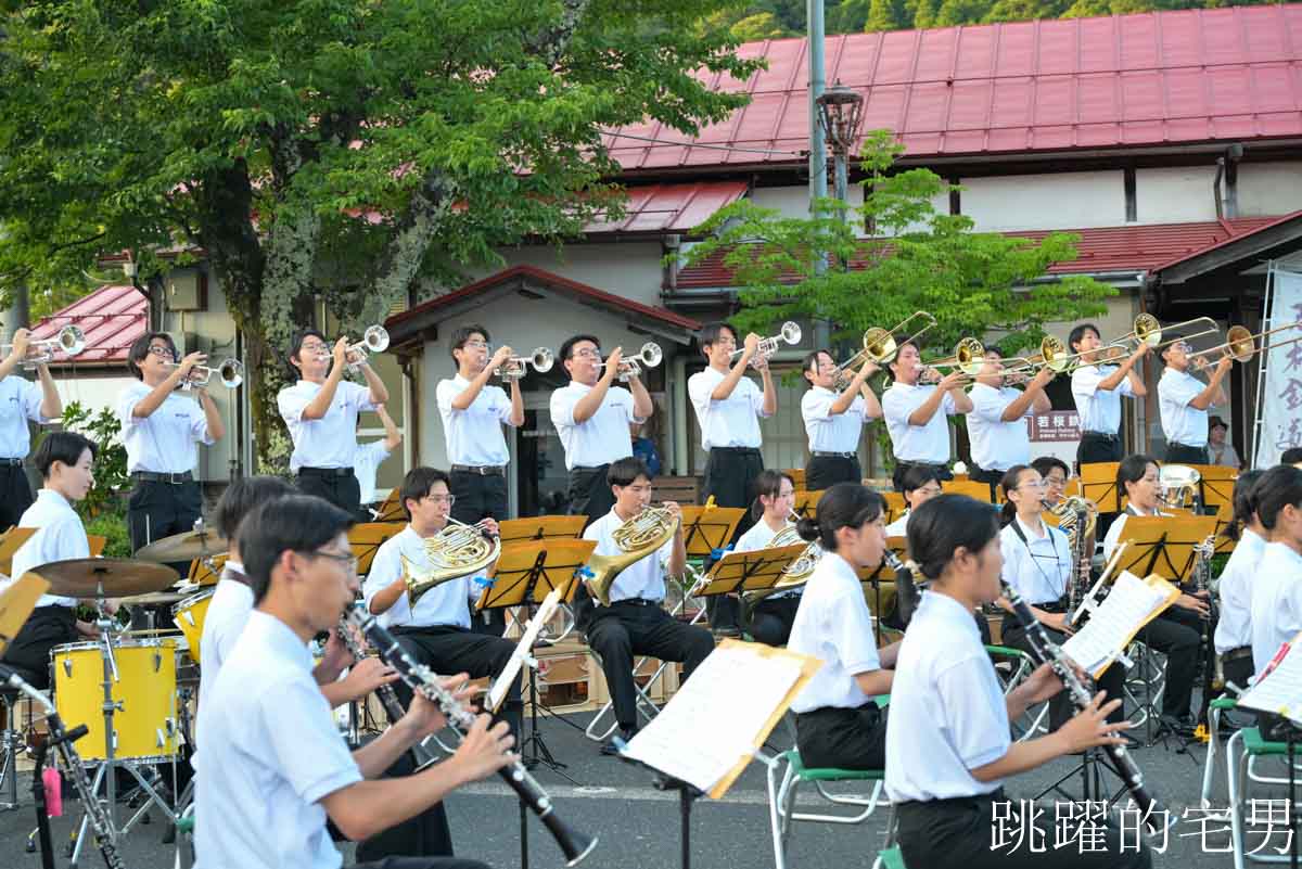 [鳥取旅遊]鳥取若櫻鐵道-不虛此行! 我在若櫻站參加日本煙火大會，第一次聽日本高中吹奏樂部現場演奏，感動熱鬧非凡