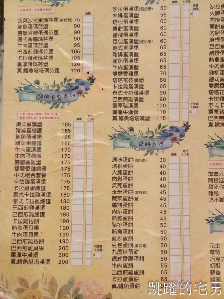[吉安早午餐]貓語啡早午餐-多年如一，老闆無敵親切的花蓮平價早午餐