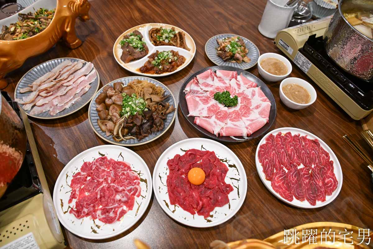 [民生社區美食推薦]潮牛殿溫體牛創意鍋物-橫膈膜小里肌越嚼越甜，獨特湯頭濃郁到就是拉麵湯，還能免費加，熱炒商午通通有，台北溫體牛火鍋推薦厚白牛骨鍋