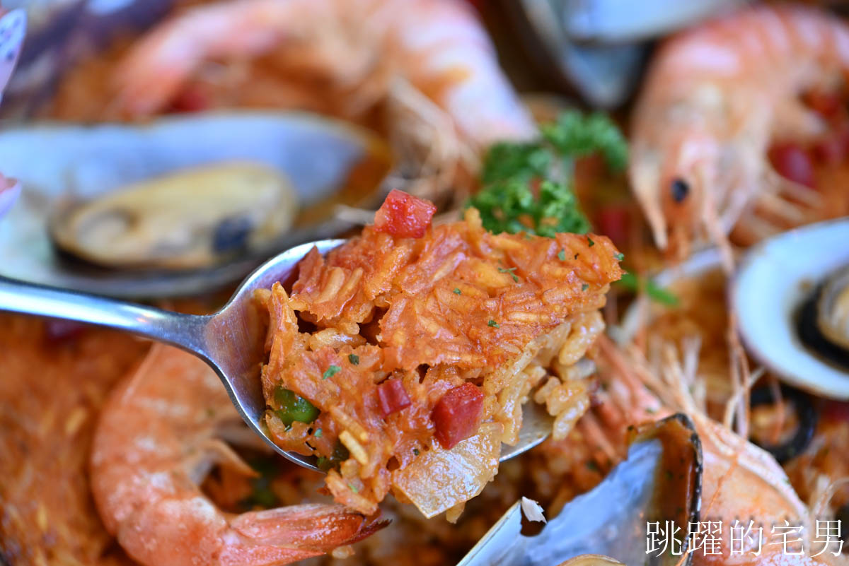 [林口餐酒館]ABV Bar&Kitchen地中海餐酒館林口旗艦店-最美林口聚會餐廳，歐洲酒窖風挑高8米180度全落地窗，西班牙海鮮燉飯等異國料理300款精釀啤酒，三井Outlet附近美食