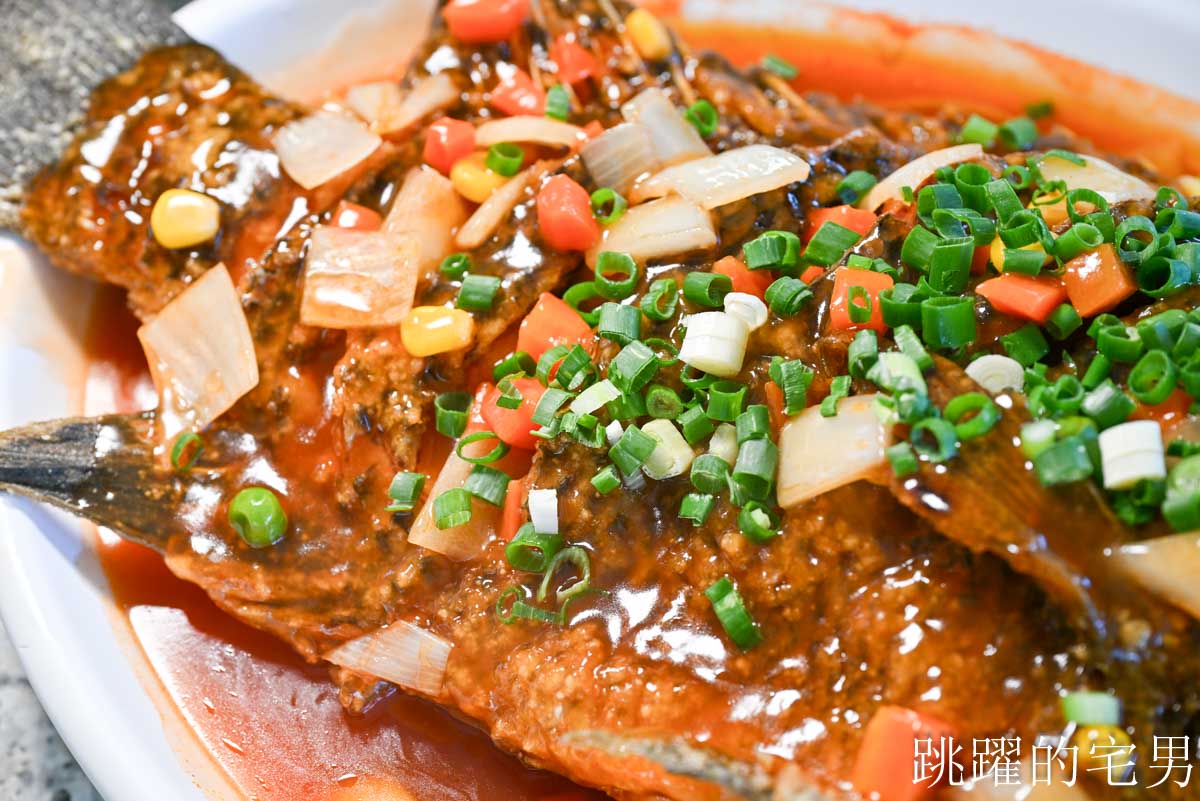 [花蓮美食]松田釣魚池-花蓮釣魚池也有開餐廳，現撈台灣鯛烤魚、糖醋魚，熱炒小聚真不賴