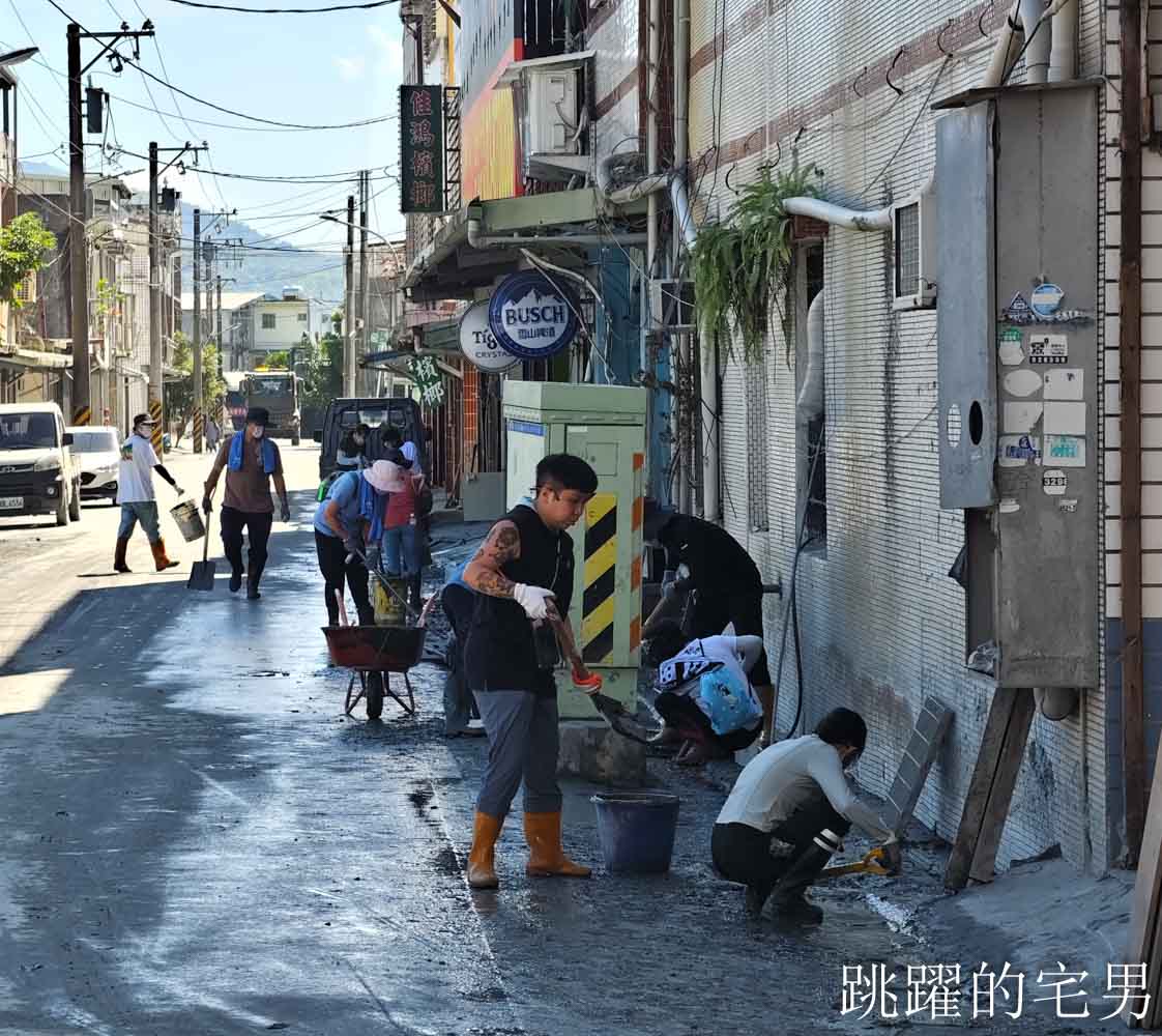 花蓮光復堰塞湖第19天，50萬人鏟子超人點亮光復鄉，每一位都是台灣正能量