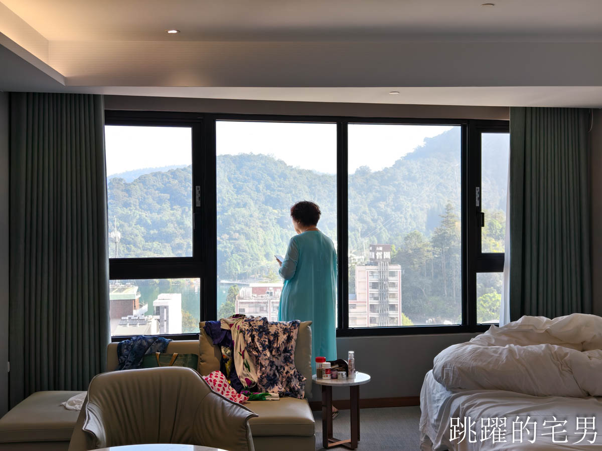 [日月潭飯店推薦]日月潭力麗溫德姆溫泉酒店-3天2夜帶媽媽住五星級店，質感太好啦!  房間標配溫泉池，行政酒廊、還有日月潭最大室內親子遊戲空間