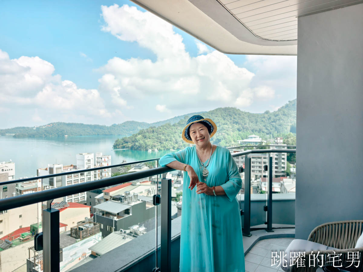 [日月潭飯店推薦]日月潭力麗溫德姆溫泉酒店-3天2夜帶媽媽住五星級店，質感太好啦!  房間標配溫泉池，行政酒廊、還有日月潭最大室內親子遊戲空間