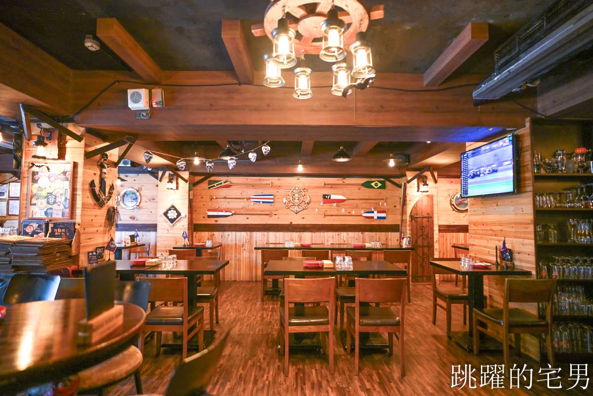 [忠孝敦化餐酒館推薦]ABV加勒比海餐酒館忠孝店-聚會爽嗑50盎司窯烤牛排雞腿、髒髒雞、香辣法士達，大口吃肉直接封頂，東區餐酒館