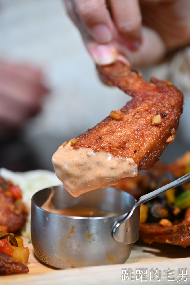 [忠孝敦化餐酒館推薦]ABV加勒比海餐酒館忠孝店-聚會爽嗑50盎司窯烤牛排雞腿、髒髒雞、香辣法士達，大口吃肉直接封頂，東區餐酒館