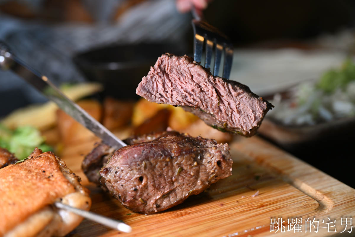 [忠孝敦化餐酒館推薦]ABV加勒比海餐酒館忠孝店-聚會爽嗑50盎司窯烤牛排雞腿、髒髒雞、香辣法士達，大口吃肉直接封頂，東區餐酒館