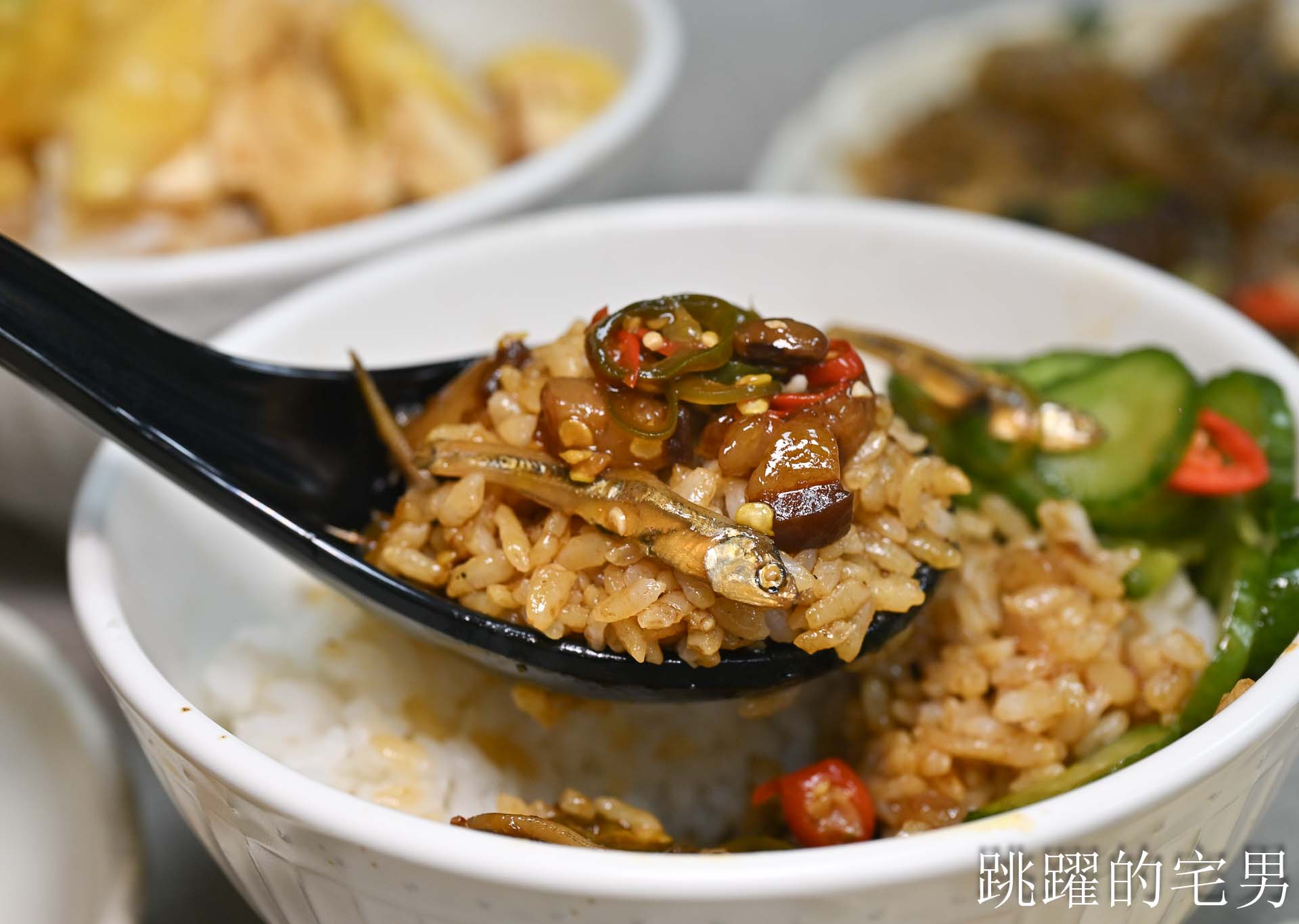 [花蓮美食]陳家食堂-開到深夜的花蓮雞肉飯！美味雞肉＋香菇雞湯超滿足，控肉飯必須搭配免費小魚乾辣椒超夠味!  花蓮宵夜