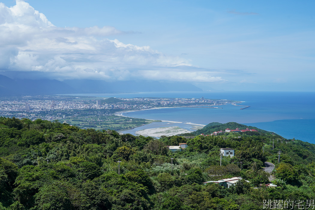 [花蓮台11線景點] 遠雄悅來大飯店附近看海景點，山海市區目入眼簾，花蓮最美秘境景觀玻璃屋