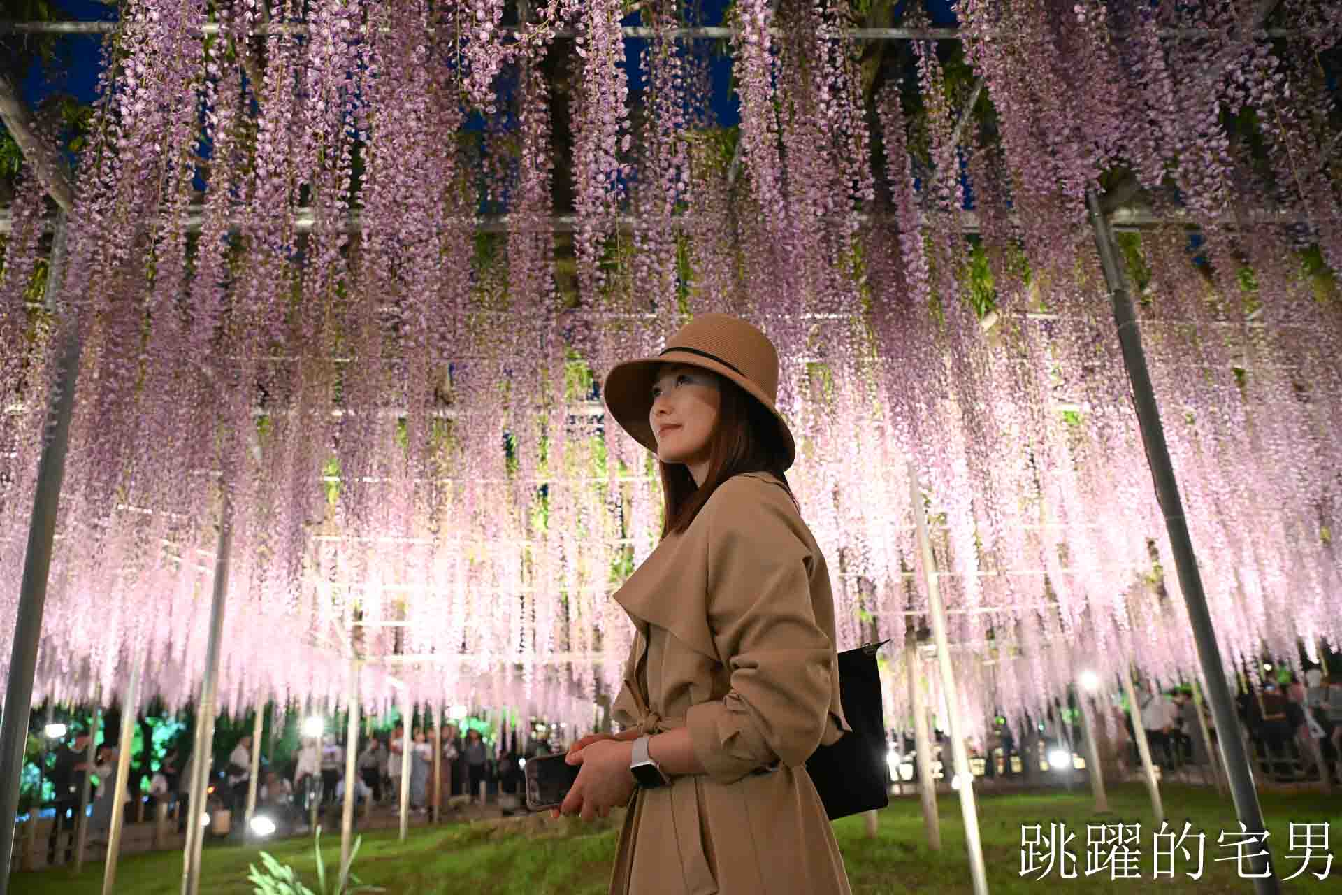 [櫪木景點] 足利花卉公園: CNN推薦夢幻景點，160年紫藤花瀑布超夢幻 !