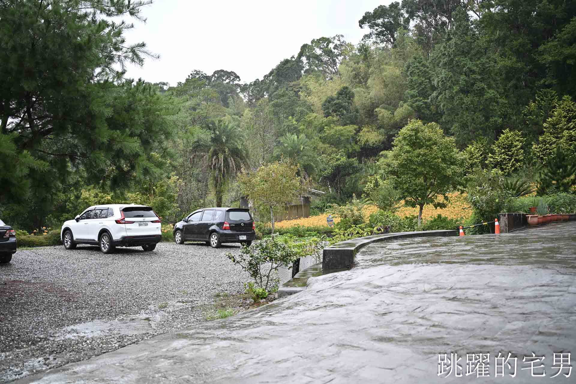 [赤科山咖啡廳]櫻之谷咖啡民宿-這是什麼夢幻咖啡廳，窗外直接花海!   景色直接像一幅畫! 還有可愛柴犬，玉里咖啡廳