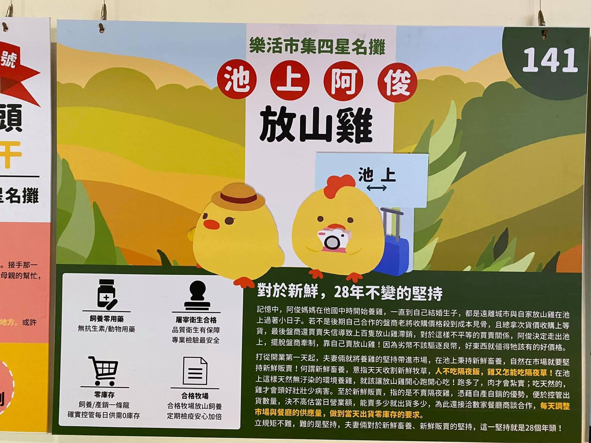[花蓮重慶市場美食]池上阿俊放山雞-30年花蓮玉米雞肉嫩油脂香很推薦，還有甘蔗雞、仿土雞肉