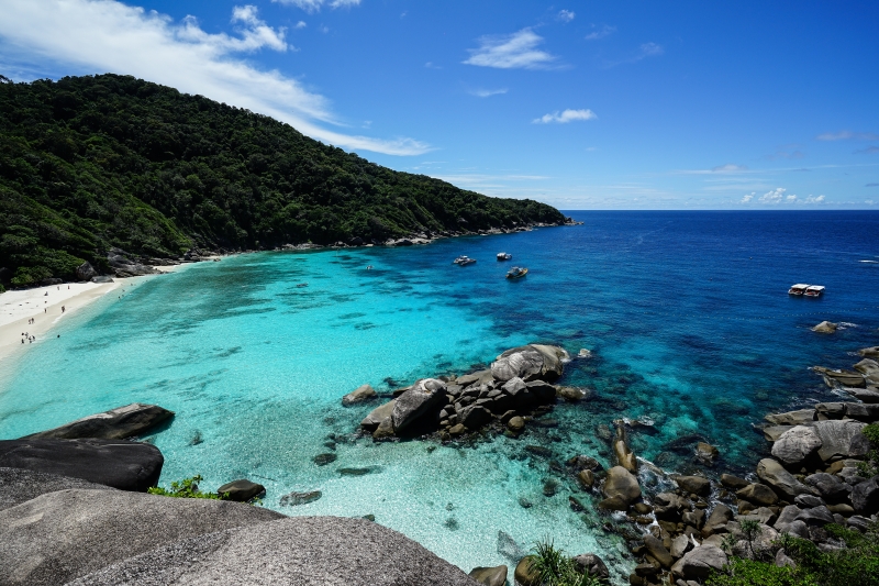 [泰國旅遊]斯米蘭群島-夢幻漸層湛藍無暇海洋，細粉純白沙灘，泰國跳島之旅，世界十大潛水勝地