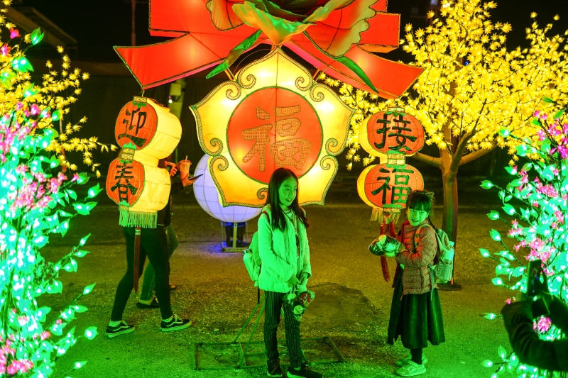 [花蓮過年活動]2019花蓮太平洋燈會 花蓮山豬陪你過好年 璀璨水舞真人舞蹈 過年IG打卡熱點 必拍燈海隧道  東大門夜市 有得看又有得吃唷!