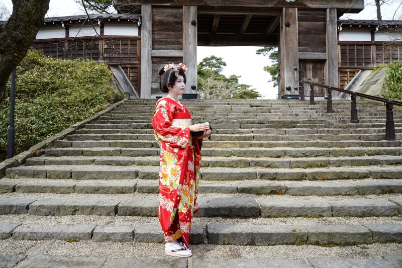 [日本秋田景點]千秋公園-賞楓櫻花景點 還可以外拍藝妓 超獨特體驗