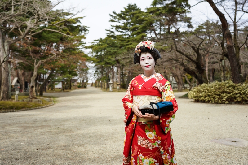 [日本秋田景點]千秋公園-賞楓櫻花景點 還可以外拍藝妓 超獨特體驗