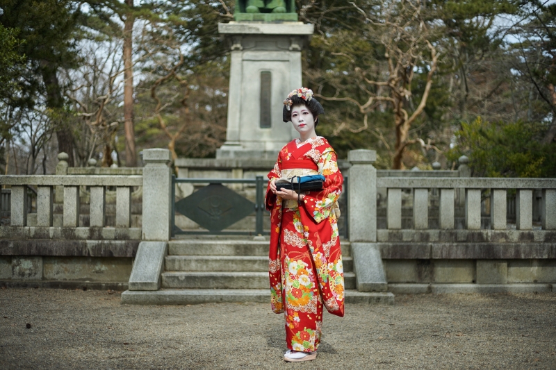 [日本秋田景點]千秋公園-賞楓櫻花景點 還可以外拍藝妓 超獨特體驗