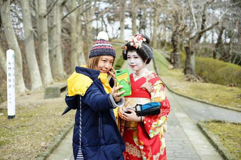 [日本秋田景點]千秋公園-賞楓櫻花景點 還可以外拍藝妓 超獨特體驗