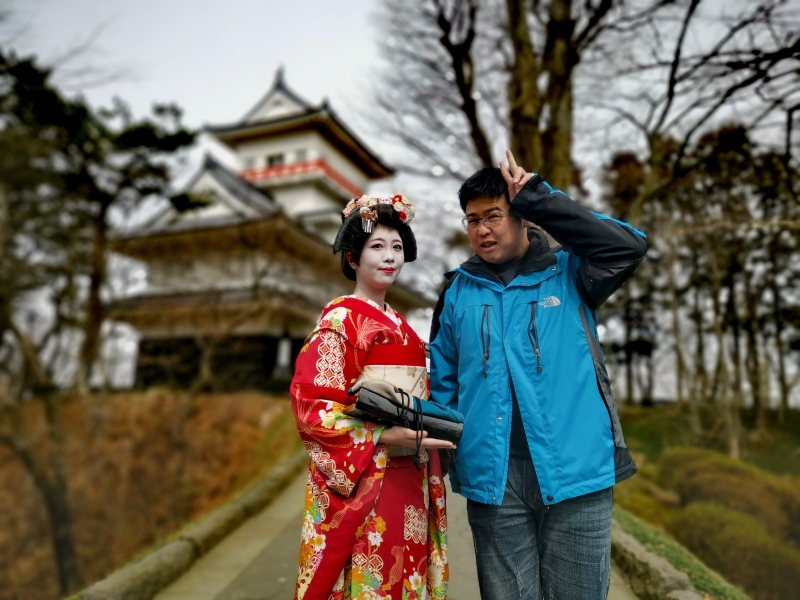 [日本秋田景點]千秋公園-賞楓櫻花景點 還可以外拍藝妓 超獨特體驗