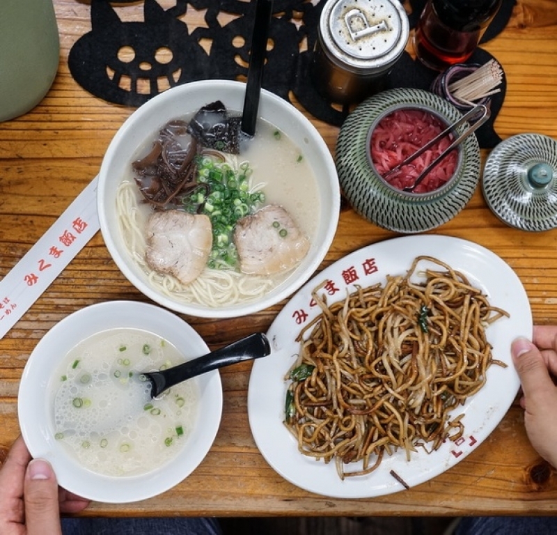 [日本九州大分美食]みくま飯店-創業近50年老店 日田炒麵口感獨特 @跳躍的宅男