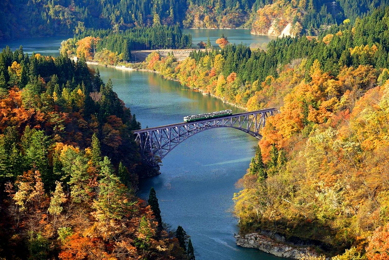 [日本福島]只見線鐵道必去景點 美得讓人屏息 四季絕景讓我還想一去再去啊 @跳躍的宅男