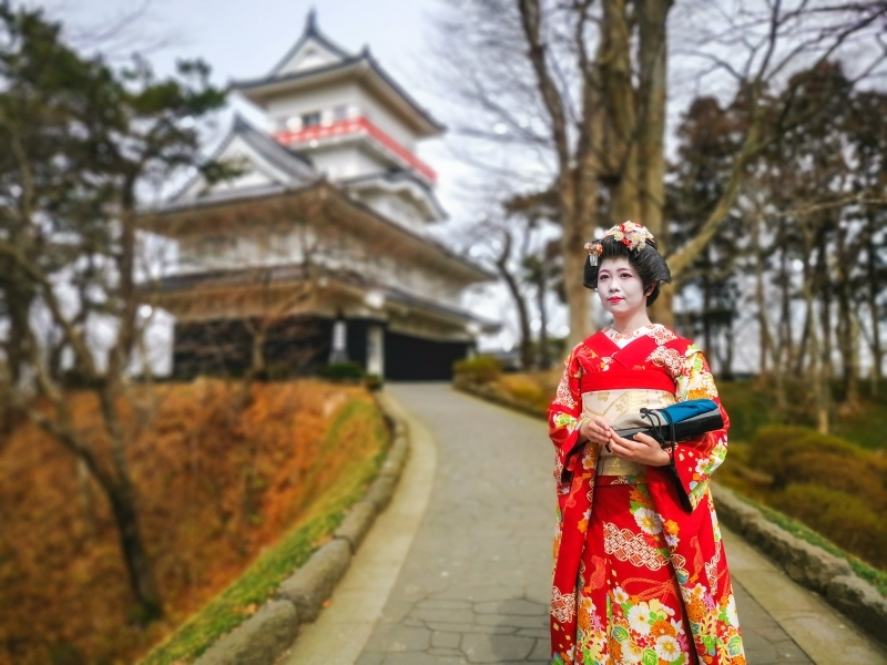 [日本秋田景點]千秋公園-賞楓櫻花景點 還可以外拍藝妓 超獨特體驗 @跳躍的宅男